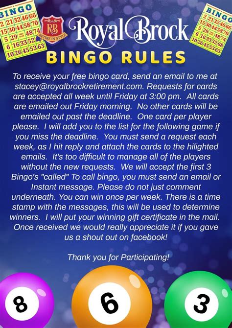 Bingo Rules .